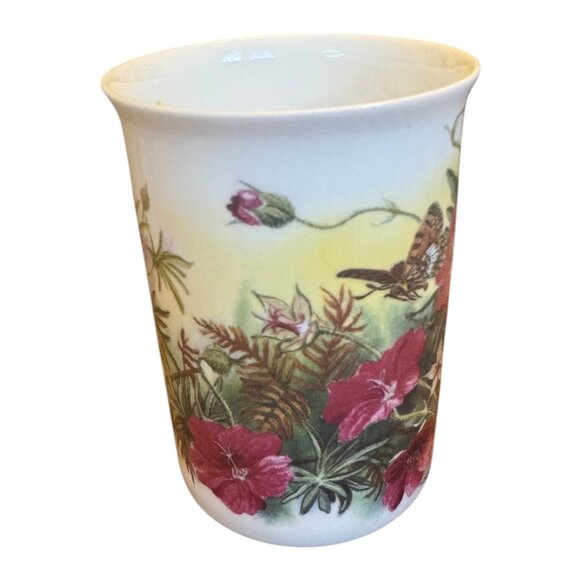 Spring Design Roy Kirkham 1991 Fine Bone China Mug W/ Floral & Butterfly Design - Picture 3 of 9